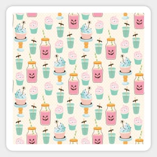 Pastel Halloween Party Food Sticker